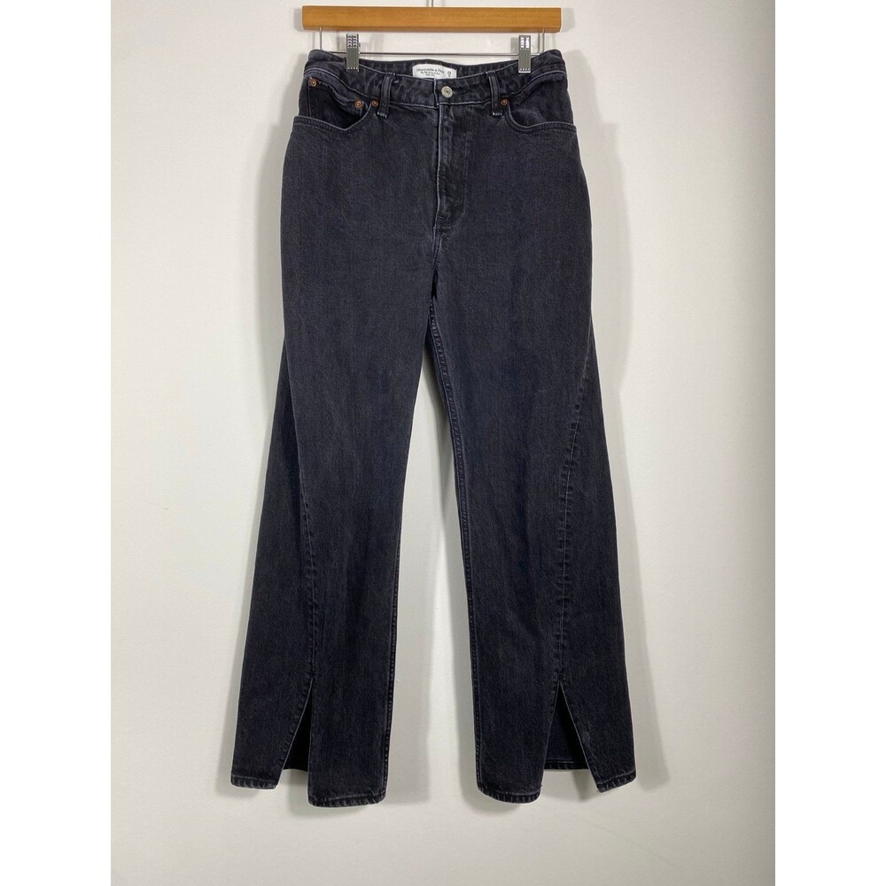 Abercrombie & Fitch The ‘90s Relaxed High Rise Jeans Black Wash Women’s Size 28